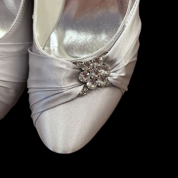 ELEGANTPARK Closed Toe Shoes for Women Low Heel Comfortable Wedding 40 EU 9 US - Picture 4 of 12